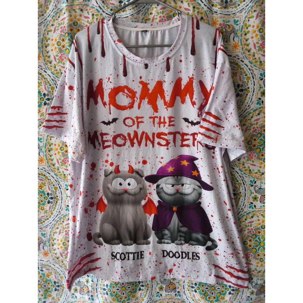 Garfield Women’s 2X Sleep Shirt Halloween Graphic Nightgown Tee Short Sleeve